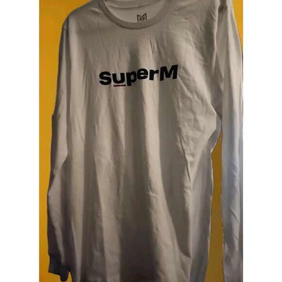 New SuperM Band Group T-shirt - Kpop Size Large I Can't Stand The Rain A98 - Picture 1 of 6